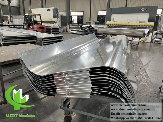 pannello di alluminio massiccio rivestimento lamiera di metallo pannello di soffitto curvo personalizzato