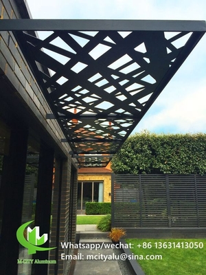 pannello perforato in alluminio per l'ombrazione delle finestre con lamiera di metallo da 3 mm con rivestimento in polvere