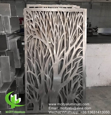 Albero Alumini perforato per balcone con lamiera di metallo da 3 mm con rivestimento in polvere