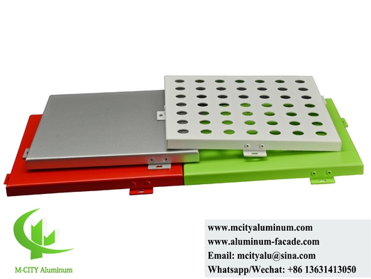 pannelli di rivestimento in alluminio massiccio con disegni di perforazione