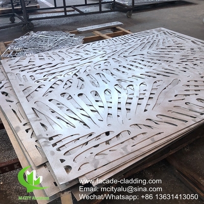 Cina Rivestimento in polvere di pannelli di taglio laser in alluminio metallico per rivestimento esterno di facciata