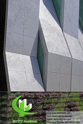 Pannelli per pareti di rivestimento per facciate metalliche perforanti per la decorazione delle case
