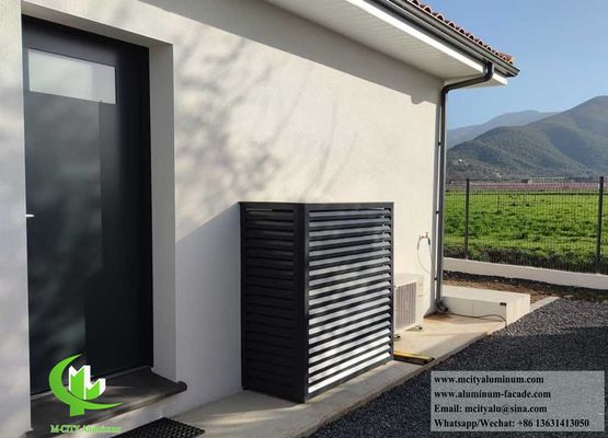 Copertura per condizionatore d'aria in alluminio verniciato a polvere resistente alla corrosione, spessore personalizzabile 2mm-3mm