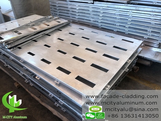 Taglio CNC di facciata in alluminio per rivestimenti murali con rivestimento in polvere per uso esterno