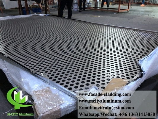 Fogli di metallo perforati rivestimento esterno di facciata in alluminio decorazione di pareti a tenda metallica