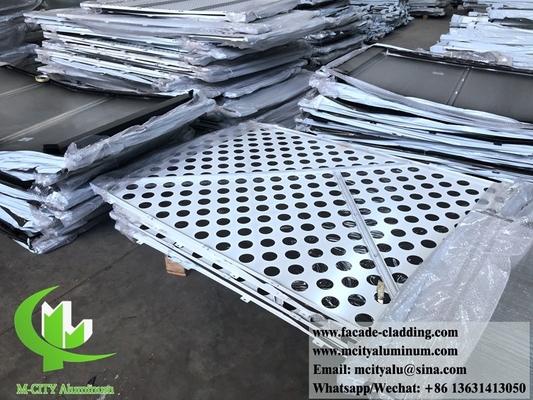 Antirugine Fassate metalliche perforate pannelli di rivestimento in alluminio fornitore in Cina