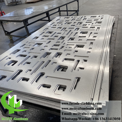 Fassate in alluminio a schermo metallico tagliato al laser per rivestimento murario recinzione da giardino antifurro impermeabile