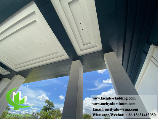 Parete massiccia rivestimento in alluminio soffitto decorazione esterna impermeabile anti ruggine