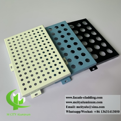 Perforazione di soffitto in alluminio rivestimento di parete in metallo dimensione personalizzata colore