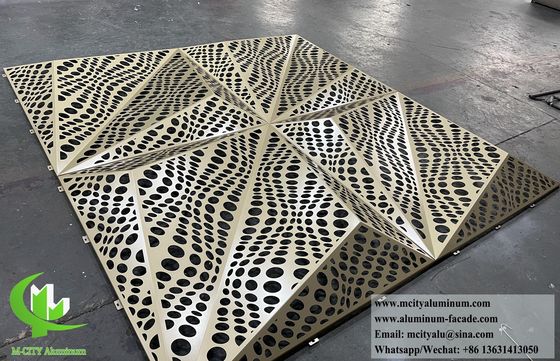 Prezzo buono Pannelli di facciata in metallo con rivestimento in alluminio 3D con modello di perforazione e disegni personalizzabili rivestiti in polvere in linea