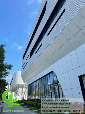 Prezzo buono Panel di facciata di alluminio solido perforato rivestito in polvere per rivestimenti murali architettonici in linea