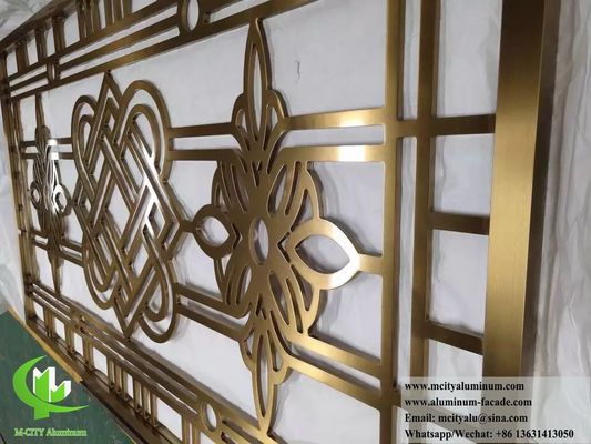 Qualità  8mm CNC Engraved Aluminum Screen Panel with Powder Coated Finish and Customizable Patterns for Decoration Fabbrica