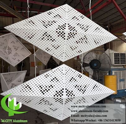 Eleva l'architettura con pannelli facciata in alluminio perforato a diamante 3D e prismatico