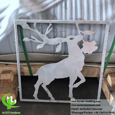 Prezzo buono Pannello di rivestimento per facciate in alluminio tagliato al laser con materiale 3003 e finitura verniciata a polvere in linea