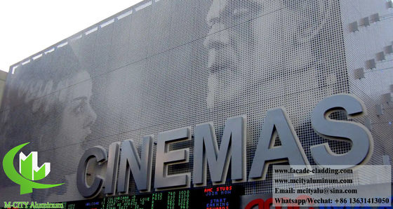 Prezzo buono pannelli per schermo metallici a maglia di alluminio perforato per le facciate delle pareti in linea