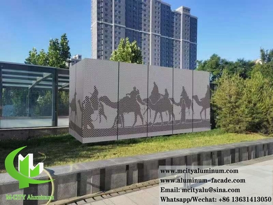 Architettura Cnc perforata metallo facciata lamiera di alluminio rivestimento della parete esterna