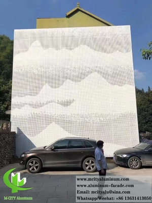 Perforazione di lamiere di alluminio in polvere di schermo rivestito per pannelli di parete esterne