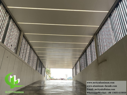 Architettura Rivestimenti metallici per pareti per soffitti Materiali durevoli in alluminio solido