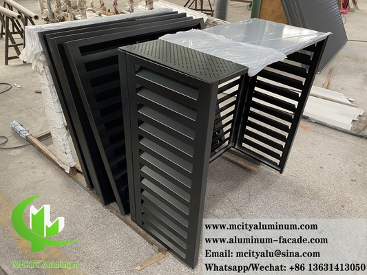 Copertura in metallo Antirrugine per la protezione della pompa di calore Alluminio 2.5 mm in polvere rivestito di nero