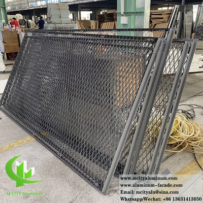 pannelli metallici di lamiera di alluminio perforati per la decorazione delle pareti di cemento