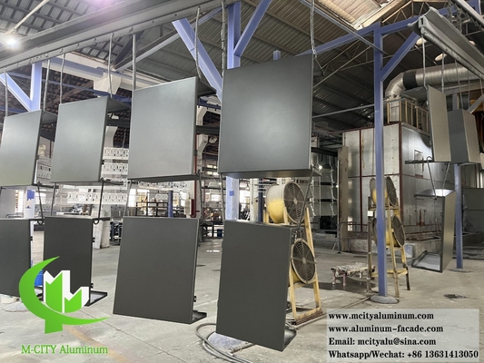 Fassata di parete metallica esterna pannelli di rivestimento in alluminio massiccio 3 mm rivestimento PVDF 20 anni di garanzia