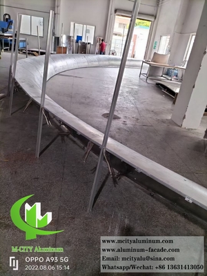 Cina pannelli metallici di rivestimento in alluminio a doppia curvatura esterno o interno