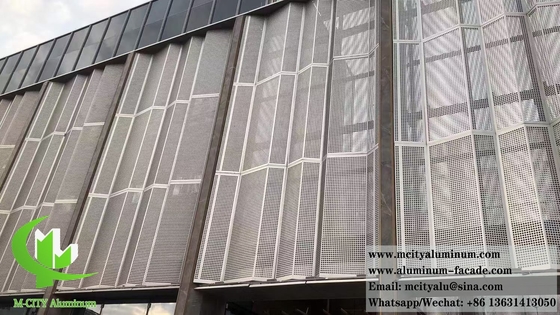 Capa di metallo CNC di alluminio perforato a lamiera di metallo per la decorazione delle facciate