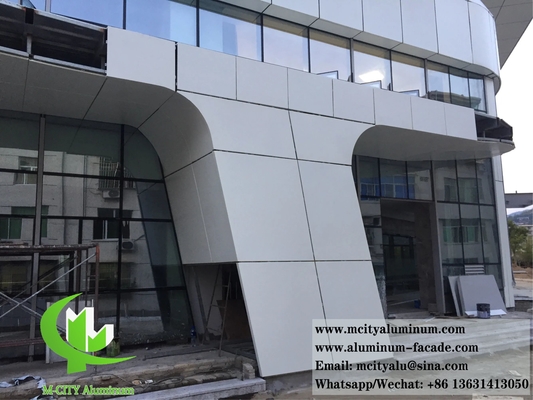 Rivestimento di pareti metalliche 3D Forma Architettonica lamiera di alluminio per le facciate di pareti Sistema anti ruggine