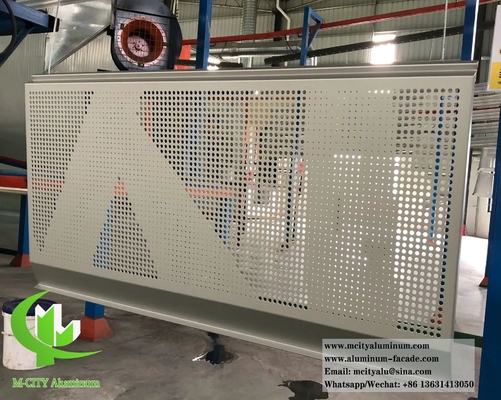 pannelli metallici perforati in alluminio massiccio rivestimento PVDF resistente anti ruggine impermeabile