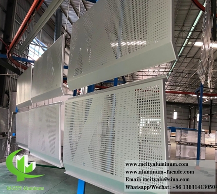 Fogli di metallo per perforare per rivestimenti murali con pannelli di alluminio solido con rivestimento in polvere
