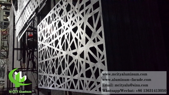 pannelli metallici di lamiera di alluminio perforati per la decorazione delle pareti di cemento