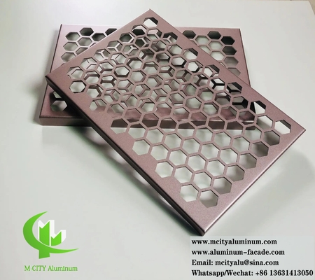 pannello di rivestimento in lamiera di alluminio tagliata al laser per il soffitto sistema di facciata di rivestimento a parete