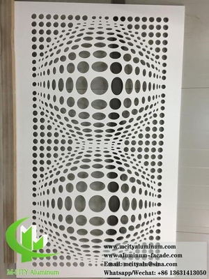 pannello di rivestimento in lamiera di alluminio tagliata al laser per il soffitto sistema di facciata di rivestimento a parete