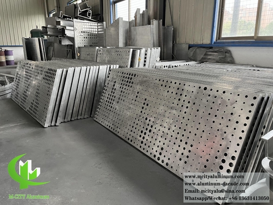 Sistema di facciata in lamiera di alluminio con rivestimento metallico perforato di qualità 3 mm per l'esportazione