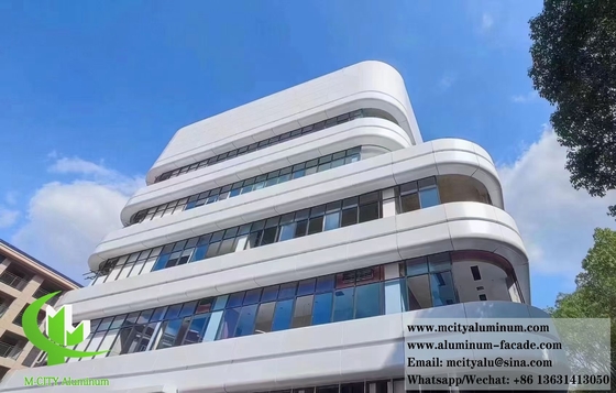 PVDF rivestimento metallo rivestimento pannelli di alluminio sistema di facciata