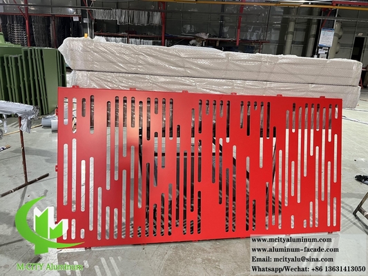 Fogli di alluminio con modello perforato per la decorazione delle facciate