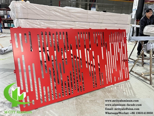 Pannello di facciata perforato in alluminio con spessore di 1,5-20 mm, colori variabili per gli acquisti B2B