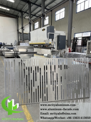 Taglio CNC di lamiera di metallo schermo di alluminio con modello di taglio laser per la decorazione delle pareti