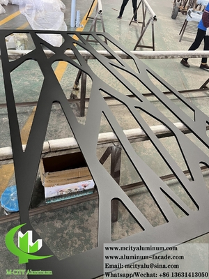 Dischi di alluminio a schermo metallico tagliato al laser per la decorazione delle pareti delle facciate