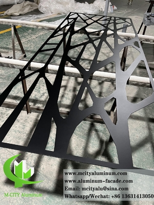 Taglio CNC di lamiera di metallo schermo di alluminio con modello di taglio laser per la decorazione delle pareti
