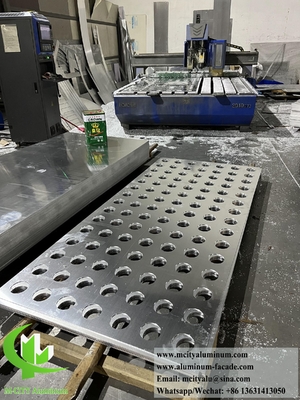 Fogli di alluminio per schermo metallico perforante per l'ombra solare