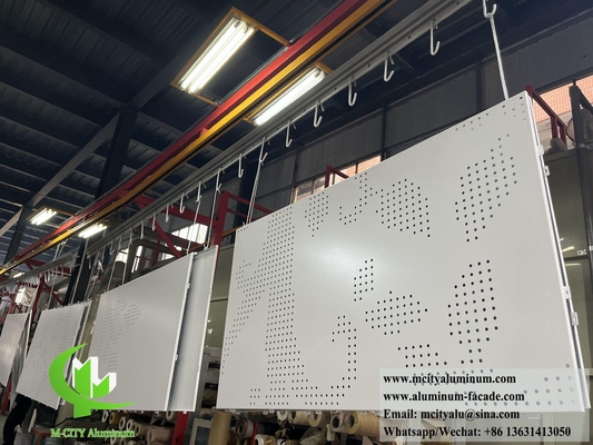 Fassata di alluminio perforato di dimensioni variabili con elevata resistenza alle intemperie