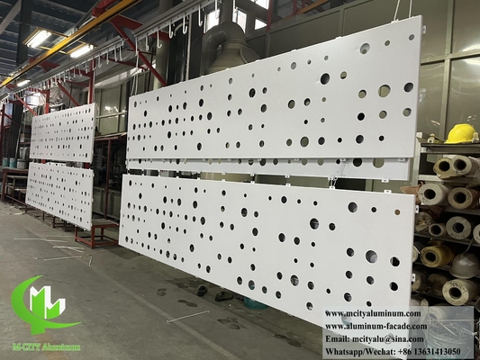 Fassata di alluminio perforato di dimensioni variabili con elevata resistenza alle intemperie