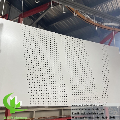 Sistema di facciata di lamiera di alluminio con rivestimento metallico esterno rivestito in polvere da 3 mm
