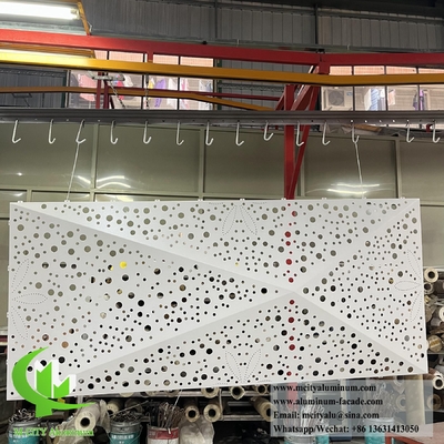 Fogli di metallo massiccio pannello di rivestimento in alluminio schermo metallico per rivestimento di pareti esterne