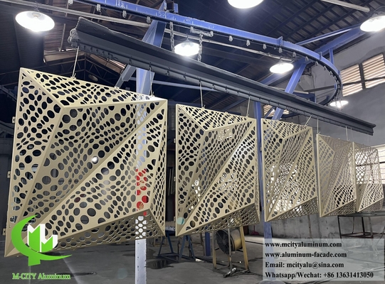 Disegno di facciata 3D pannello di alluminio per schermo metallico per il rivestimento delle pareti degli edifici