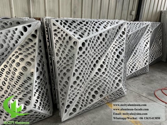 Disegno 3D di facciata lamiera di metallo rivestimento di alluminio lamiera perforata
