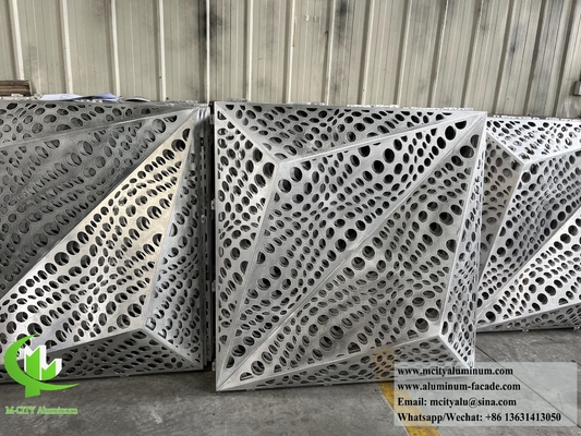 Fassate di alluminio perforato con spessore di 1,5-20 mm di lega 1100/3003/5052