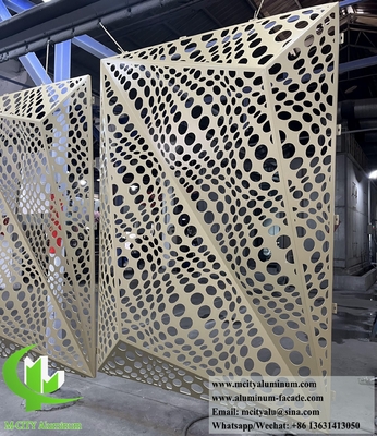 Disegno di facciata 3D pannello di alluminio per schermo metallico per il rivestimento delle pareti degli edifici
