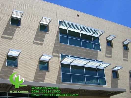 Foshan alluminio estrusto vetrina profilo Aerofoil pinne Hunter Douglas sistema
